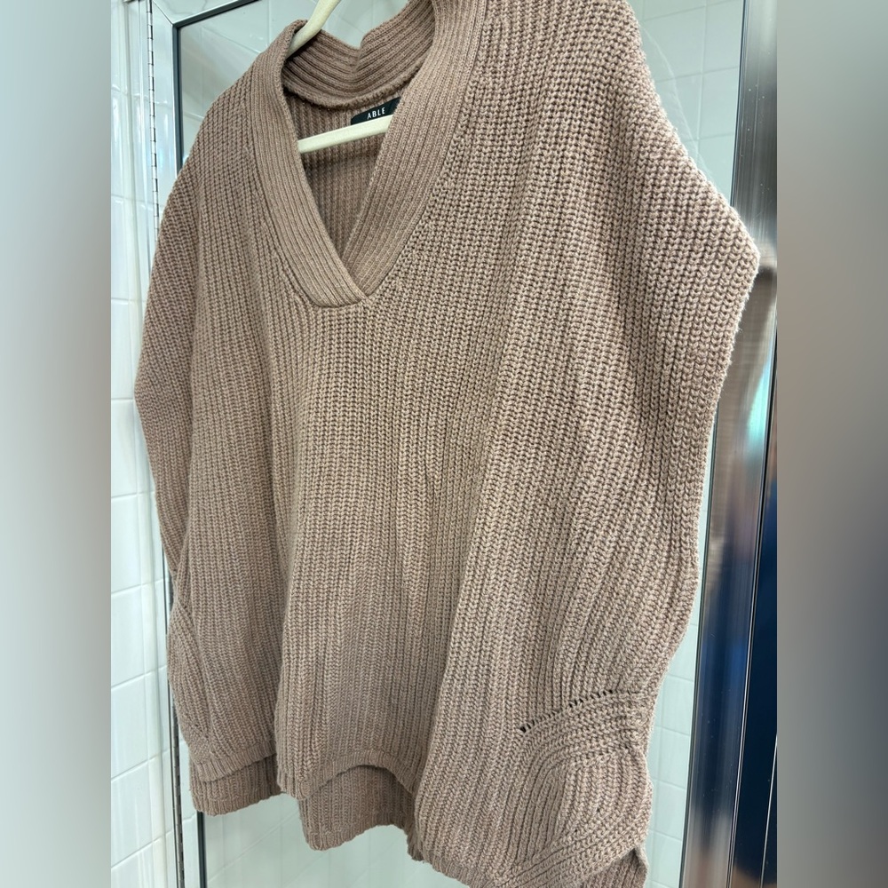 ABLE Mushroom V-Neck Sweater Vest